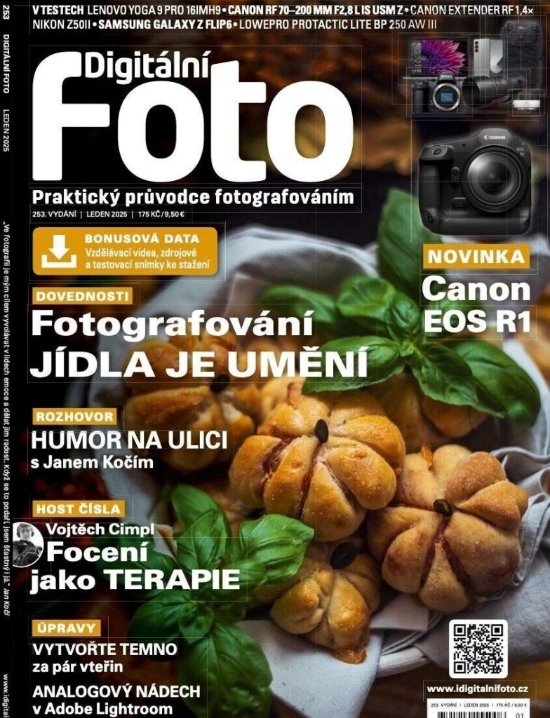 Časopis Digitální foto s článkem Soni Šeré o fotografování jídla