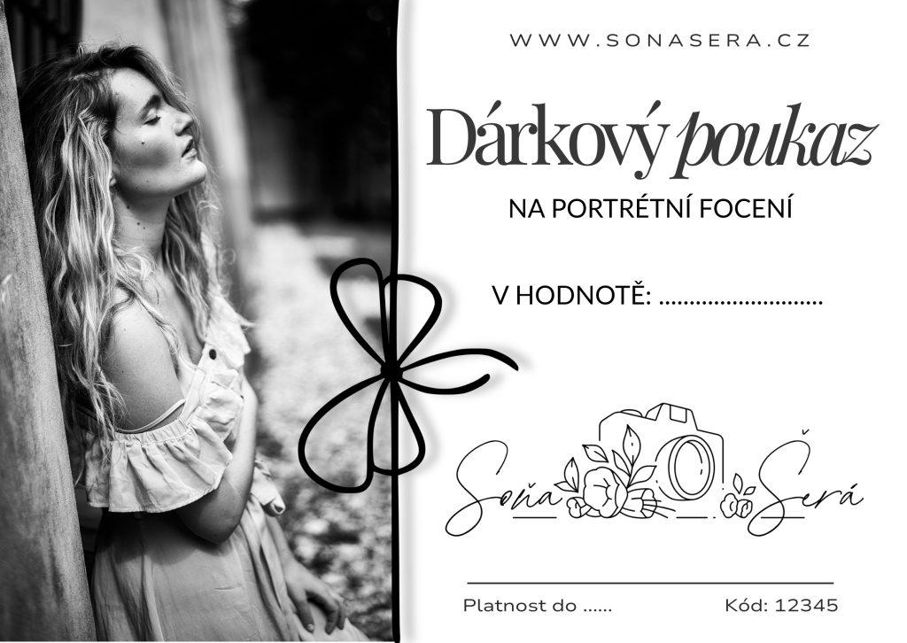 Dárkový poukaz na portrétní focení nebo fotografický workshop